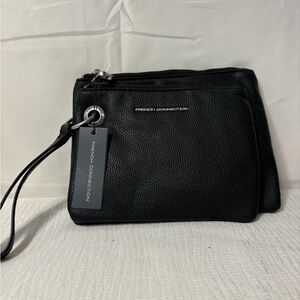 French Connection Black 2 piece bag NEW